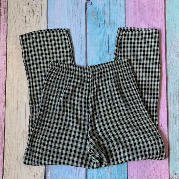 Casual Black and cream Gingham Pants - Picture 8 of 8